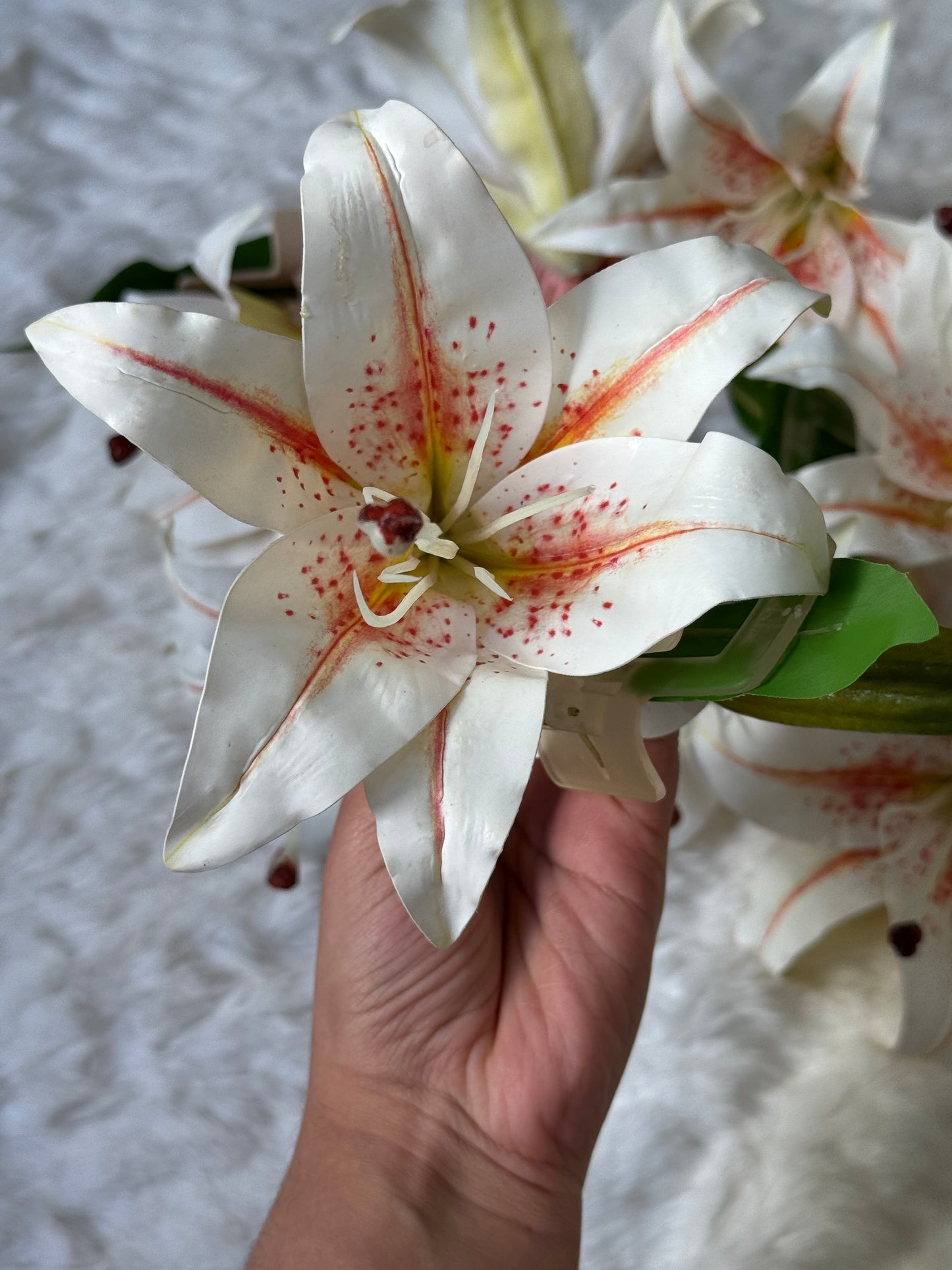 Lily & Orchid Bouquet claw clip
