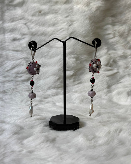 Glass bead earrings