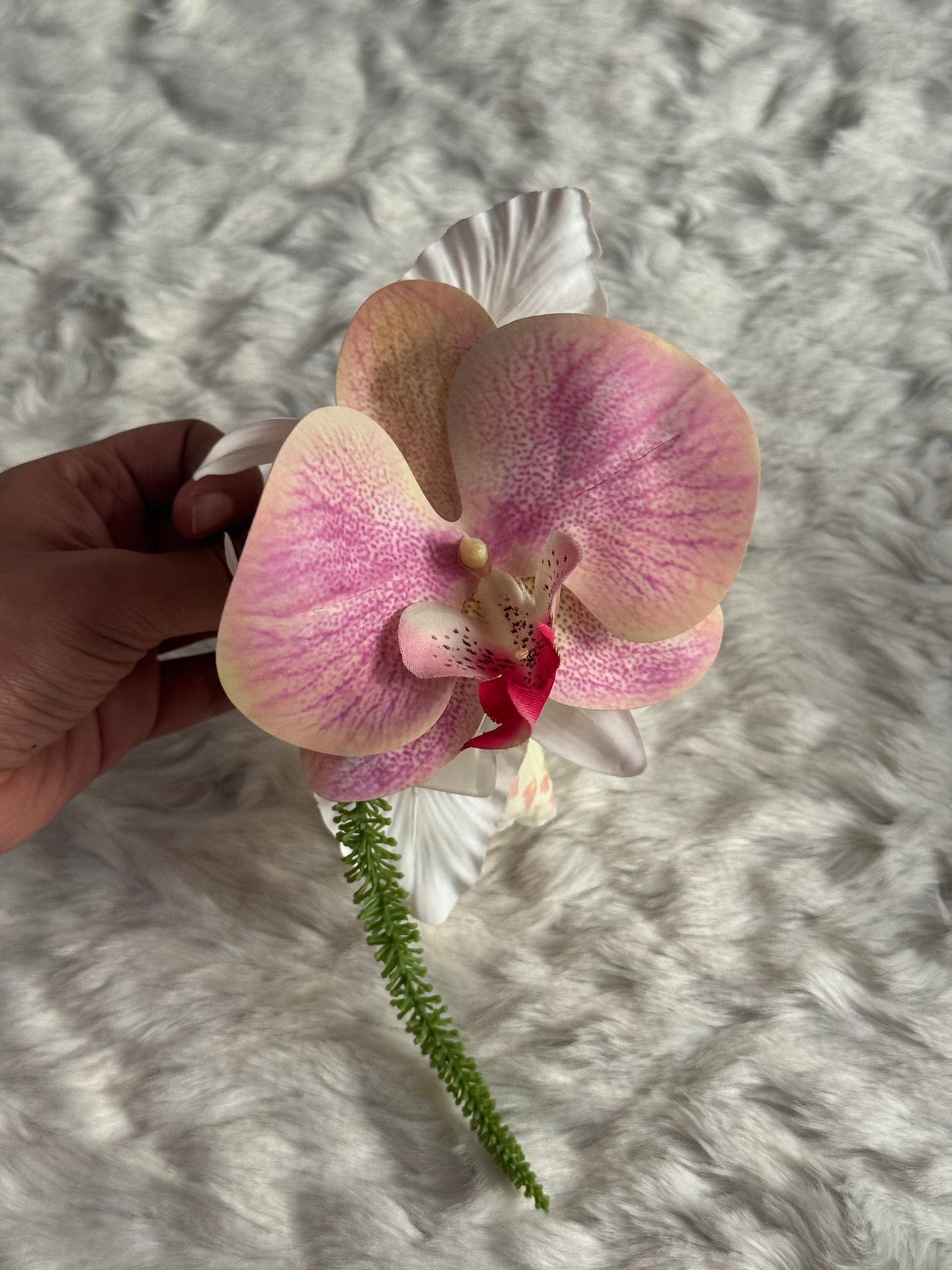 Orchid Bouquet Claw Clip
