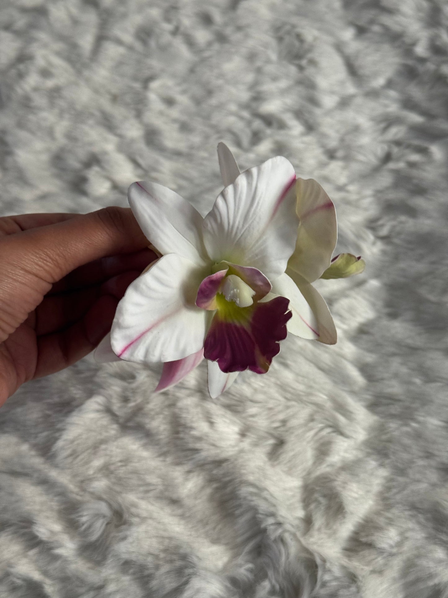Orchid Bouquet Claw Clip