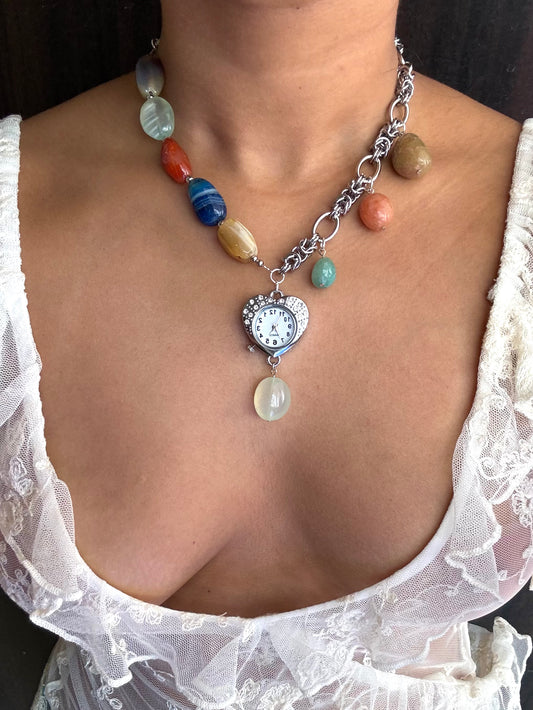 Marion Watch Dial necklace