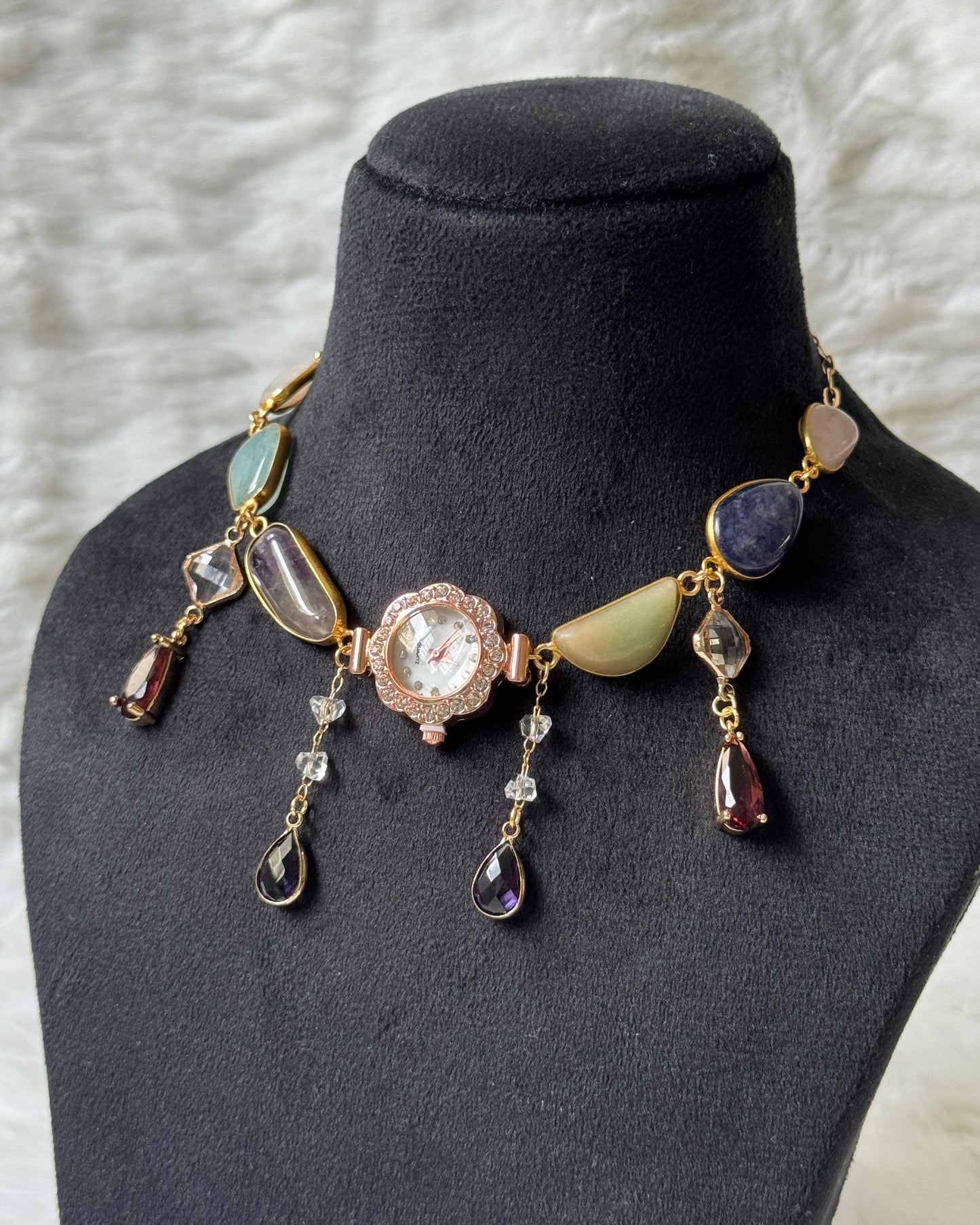Edith Watch Dial choker necklace