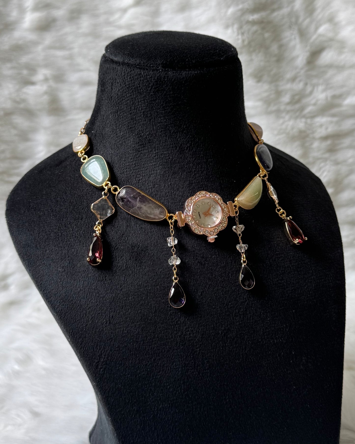 Edith Watch Dial choker necklace