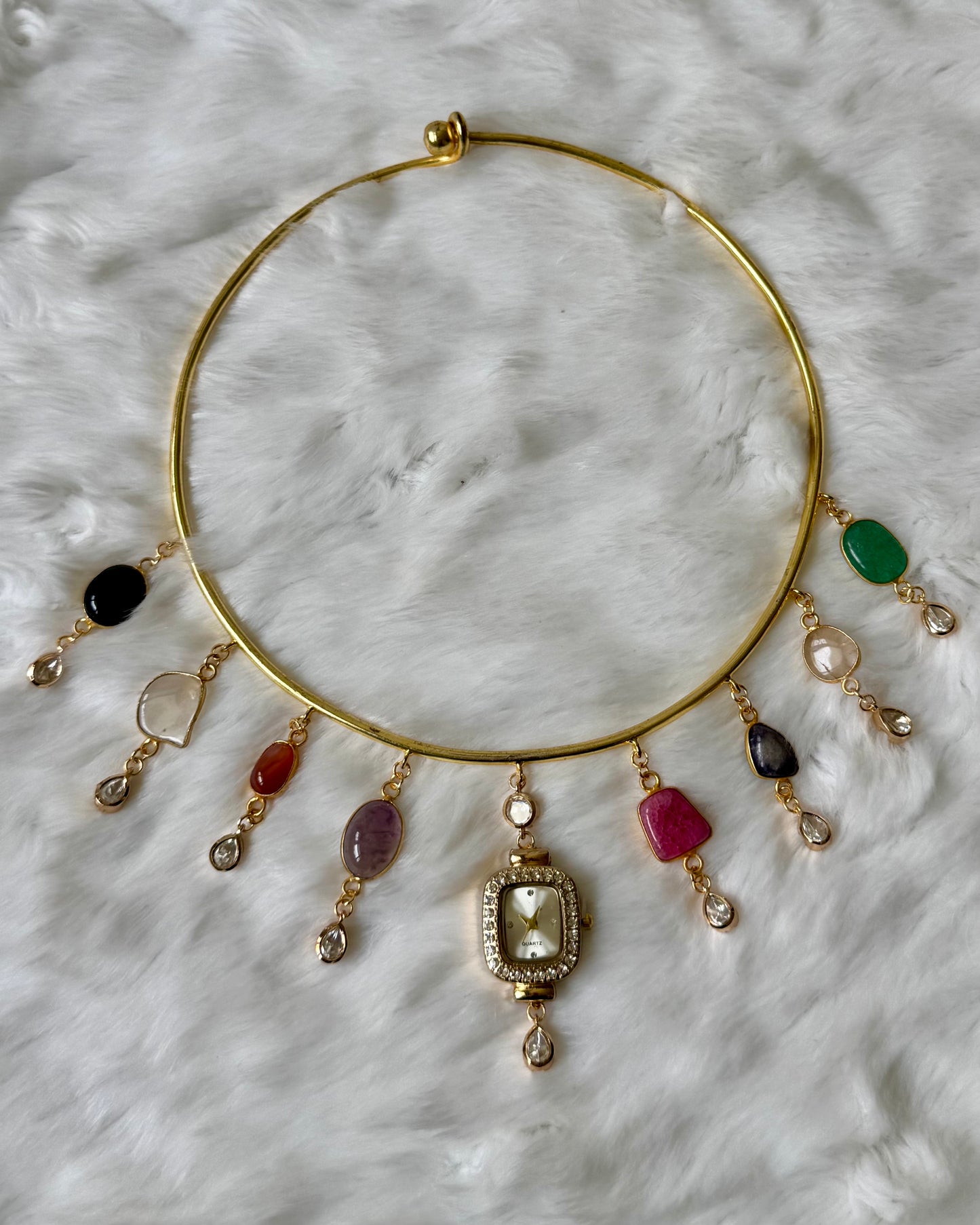 Emeline Watch Dial necklace