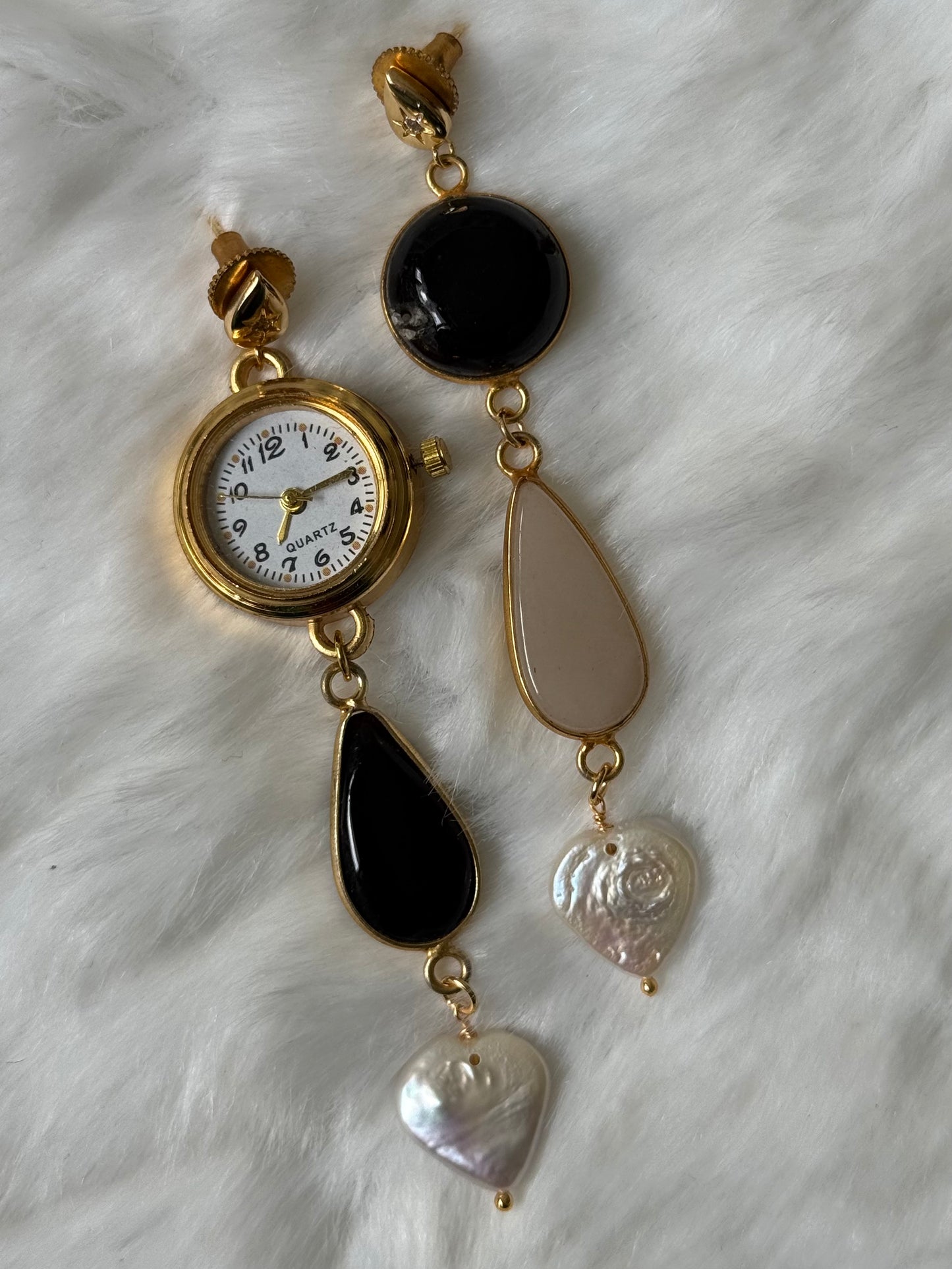 Edith Watch Dial earrings