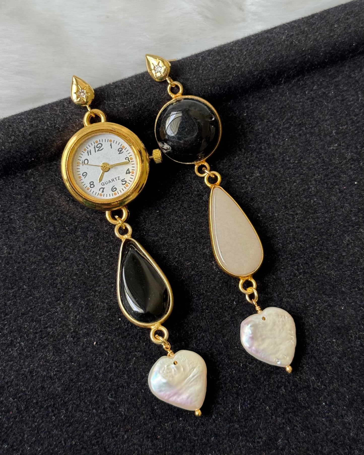 Edith Watch Dial earrings