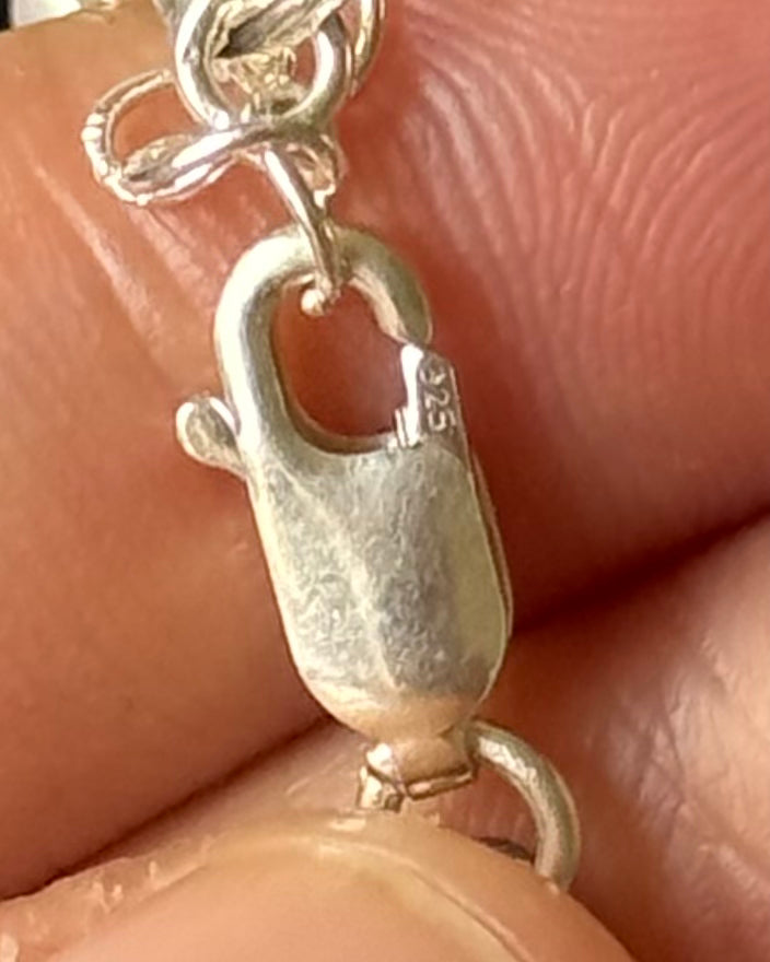 Rosette White Pearl necklace (925)