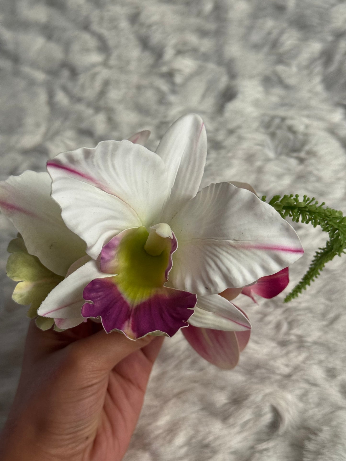 Orchid Bouquet Claw Clip