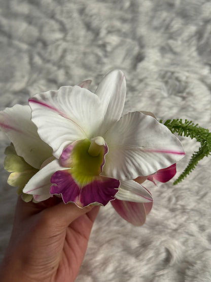 Orchid Bouquet Claw Clip