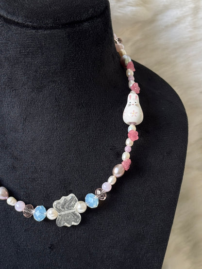 Bunny & Butterfly necklace