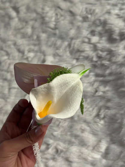 Orchid and Calla Lily Bouquet Claw Clip