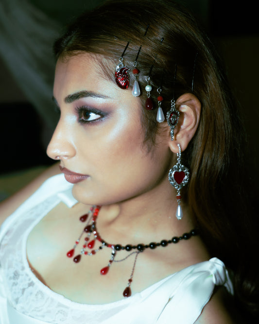 Morticia hair pins