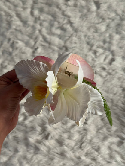 Orchid Bouquet Claw Clip