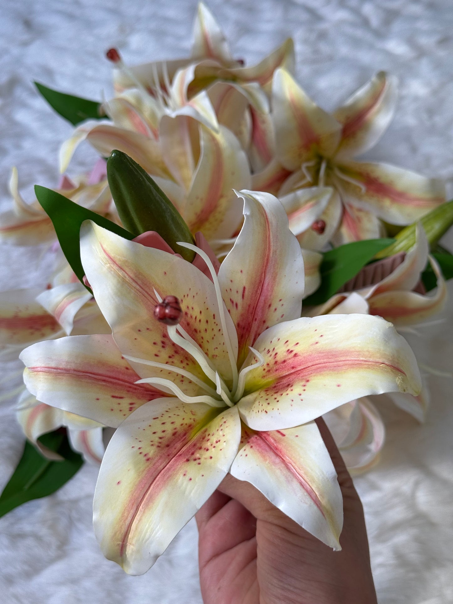 Lily & Orchid Bouquet claw clip