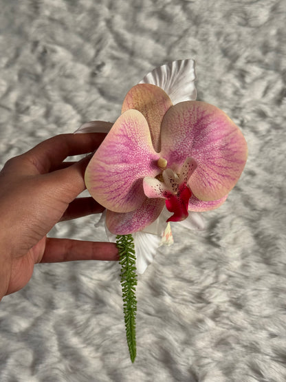 Orchid Bouquet Claw Clip