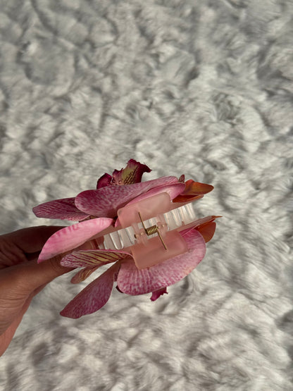 Orchid Bouquet Claw Clip