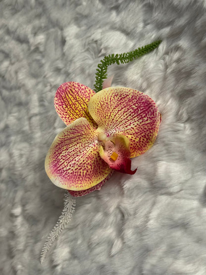 Orchid and Calla Lily Bouquet Claw Clip