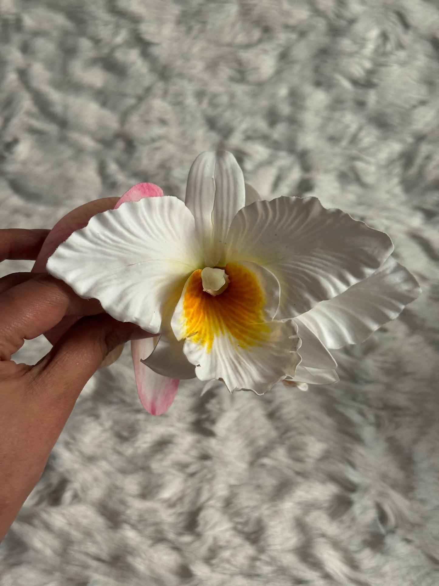 Orchid Bouquet Claw Clip