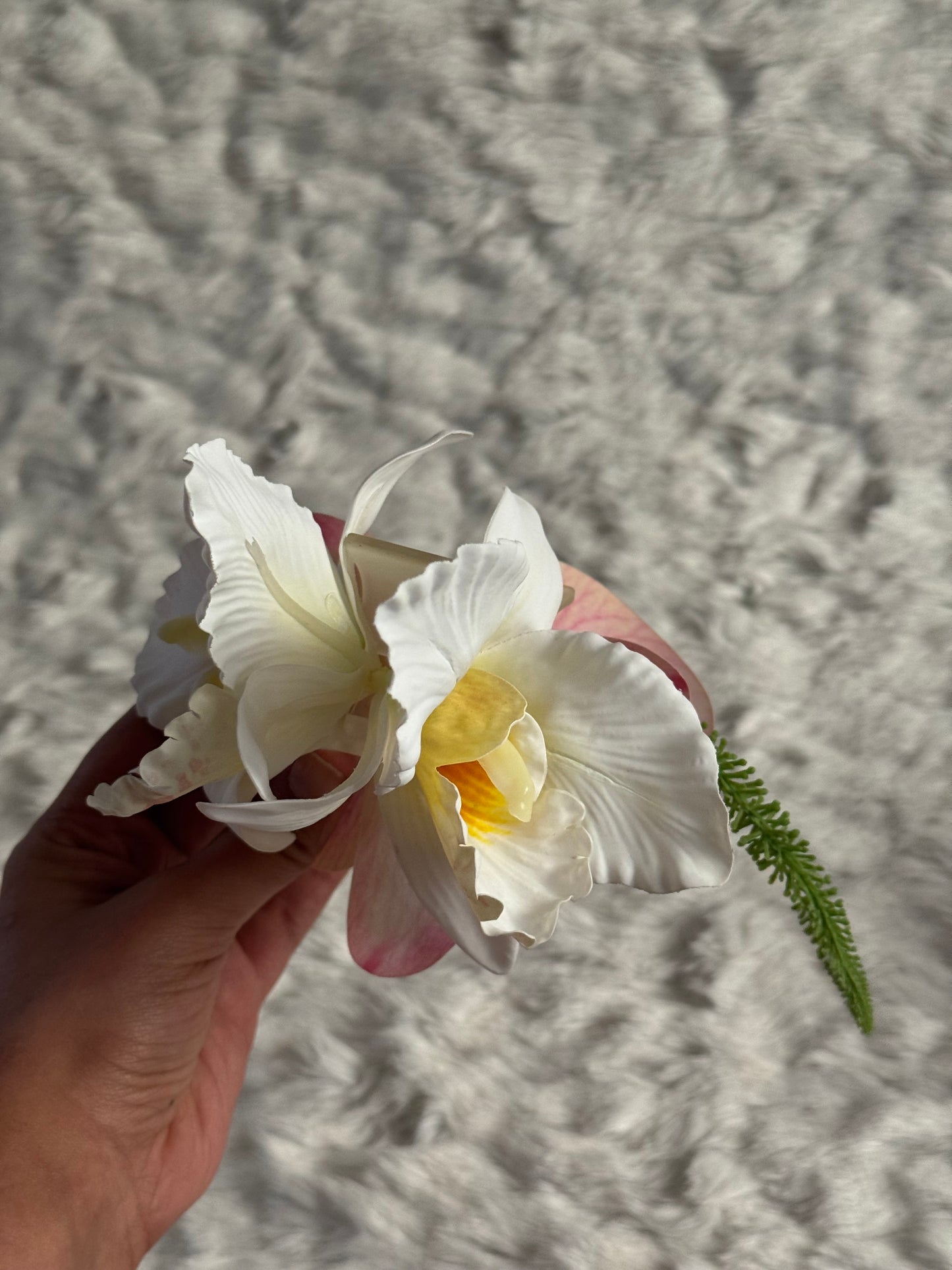 Orchid Bouquet Claw Clip