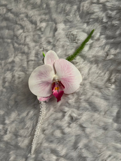 Orchid and Calla Lily Bouquet Claw Clip