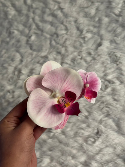 Orchid Bouquet Claw Clip