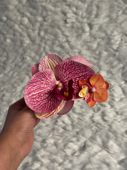 Orchid Bouquet Claw Clip