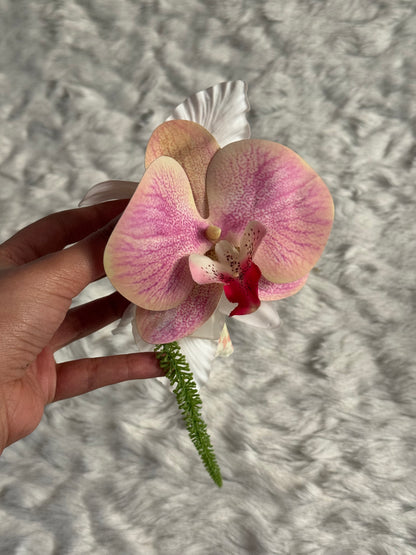 Orchid Bouquet Claw Clip