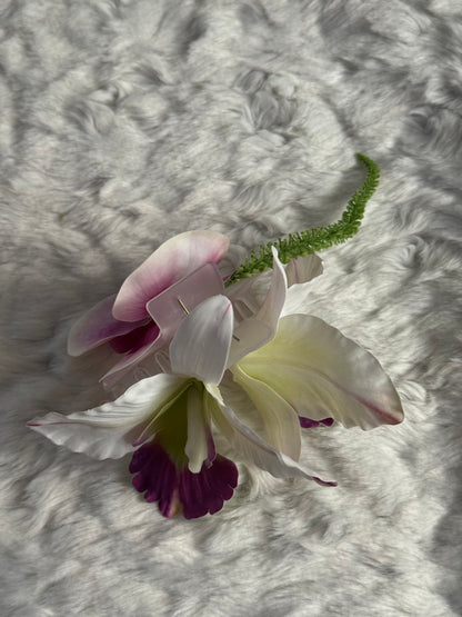 Orchid Bouquet Claw Clip