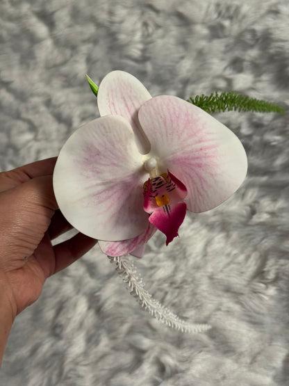 Orchid and Calla Lily Bouquet Claw Clip