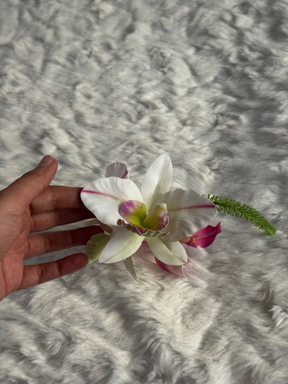 Orchid Bouquet Claw Clip