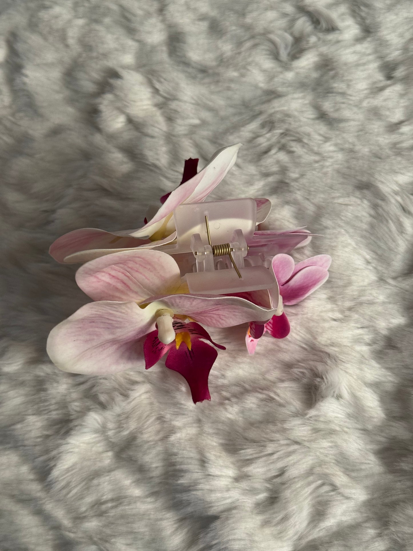 Orchid Bouquet Claw Clip