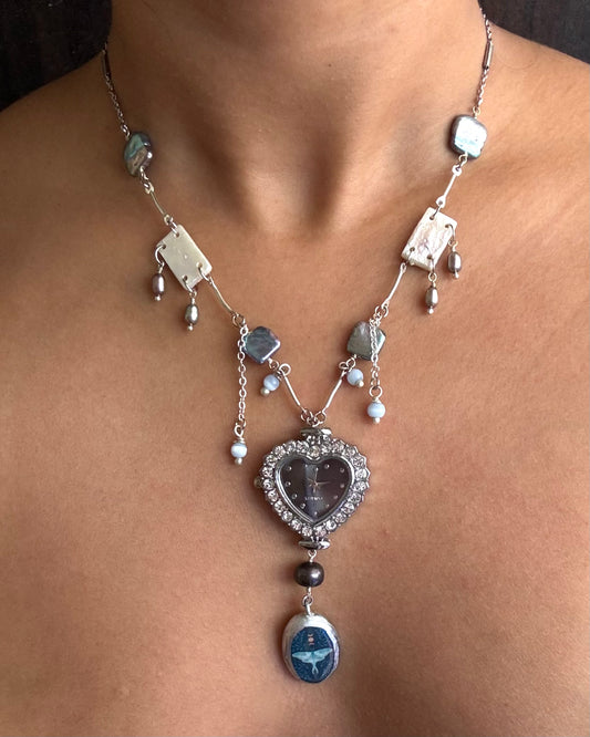 Adelaide Watch Dial necklace