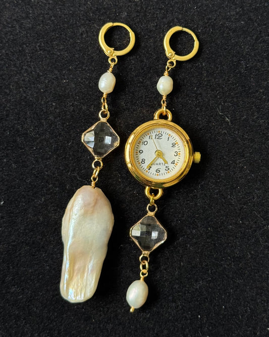 Clementine Watch Dial earrings