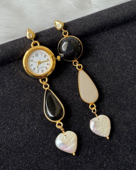 Edith Watch Dial earrings