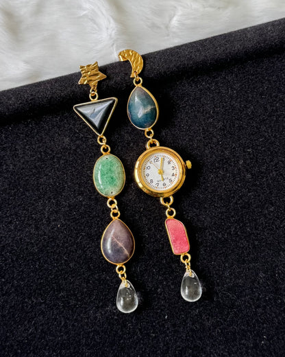Emeline Watch Dial earrings