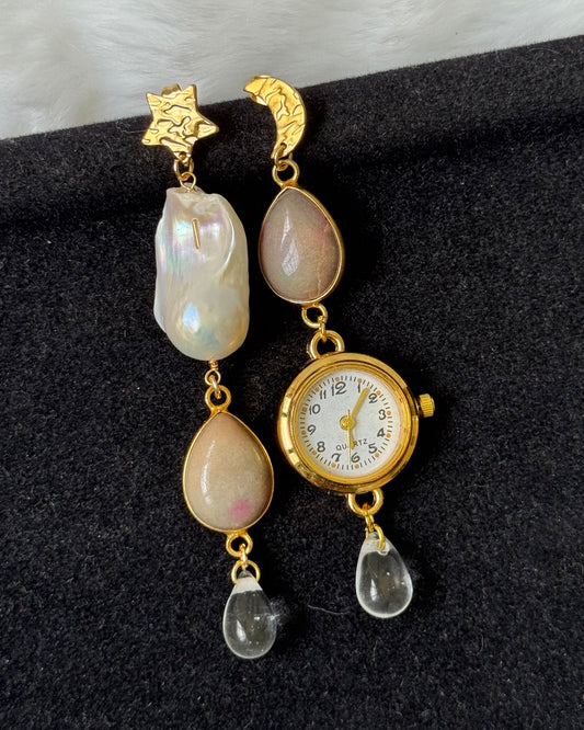 Dorothea Watch Dial earrings