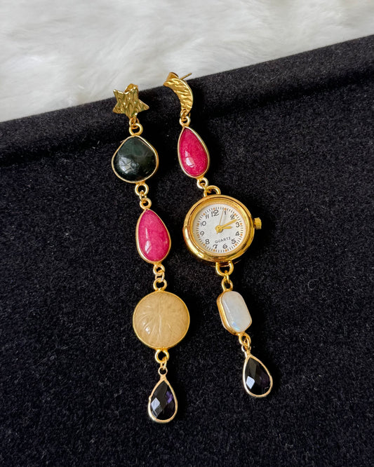 Elsie Watch Dial earrings