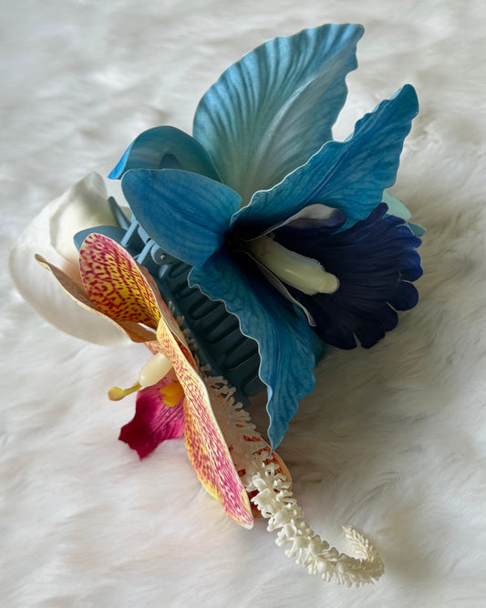 Cattleya hair bouquet claw clip