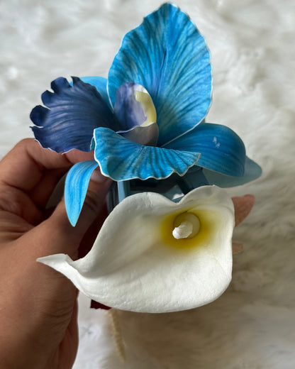 Cattleya hair bouquet claw clip