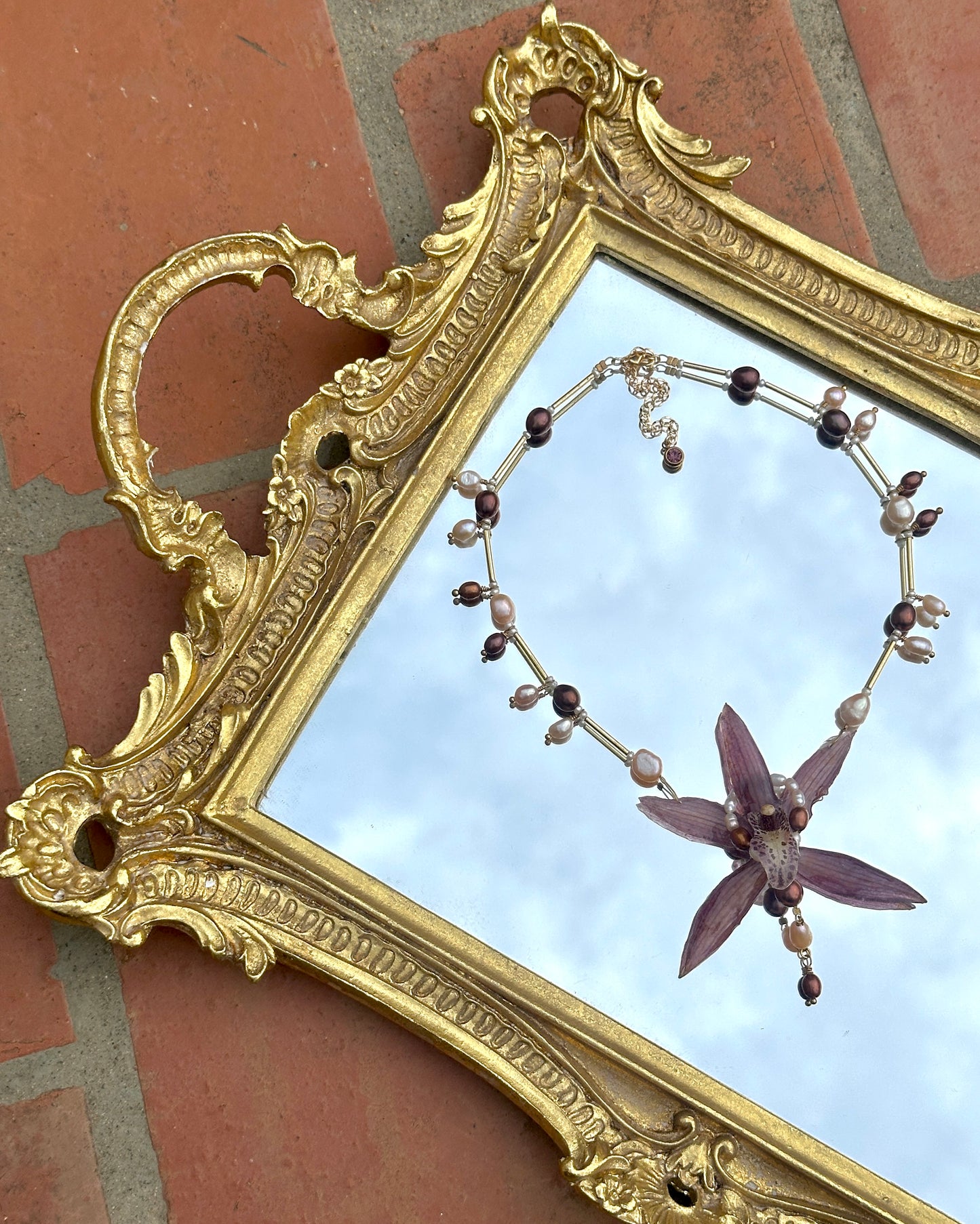 Literally, Orchid Necklace