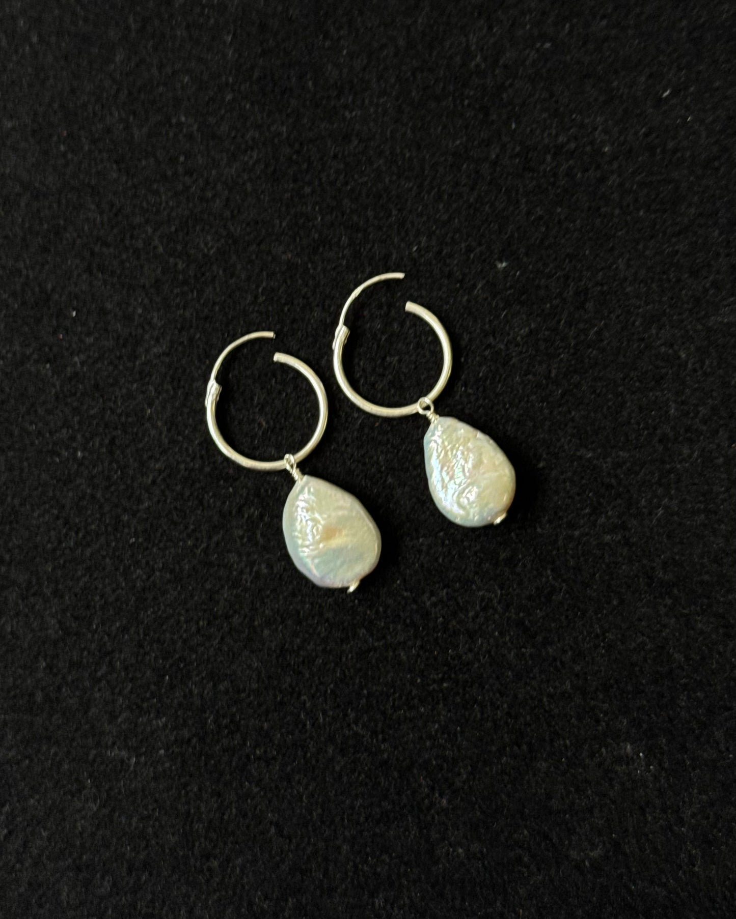 Moonlight stackable hoop earrings (925)