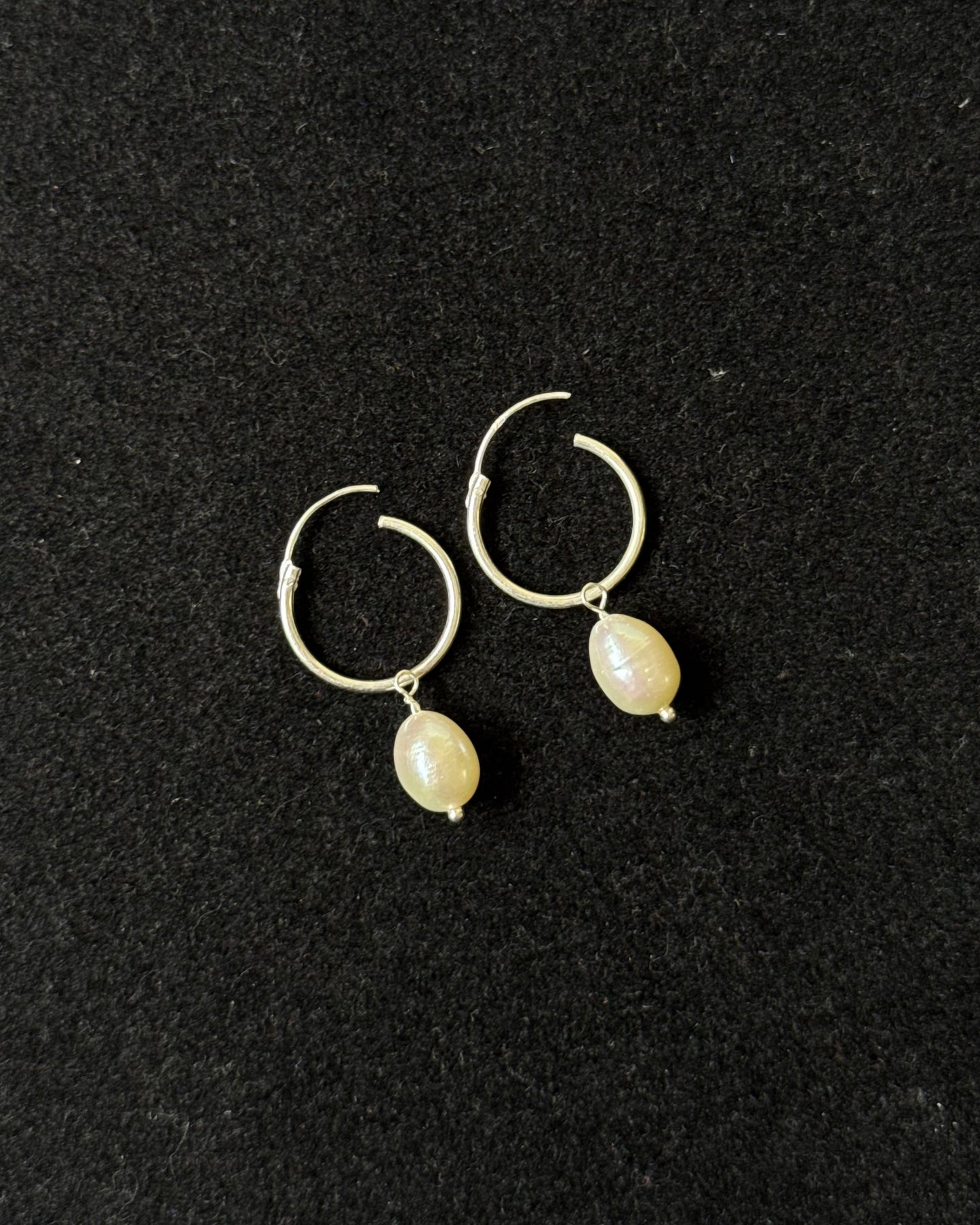Moonlight stackable hoop earrings (925)