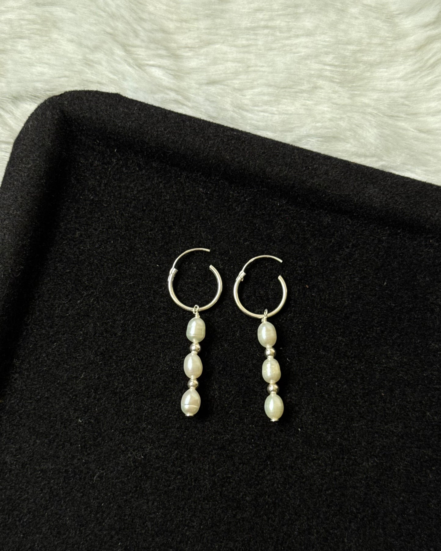 Moncoeur stackable hoop earrings (925)