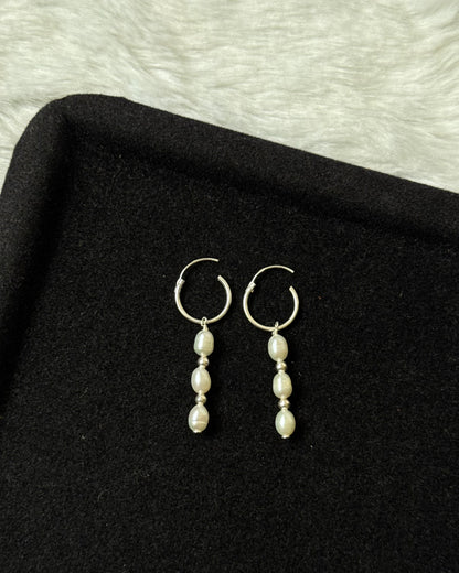 Moncoeur stackable hoop earrings (925)