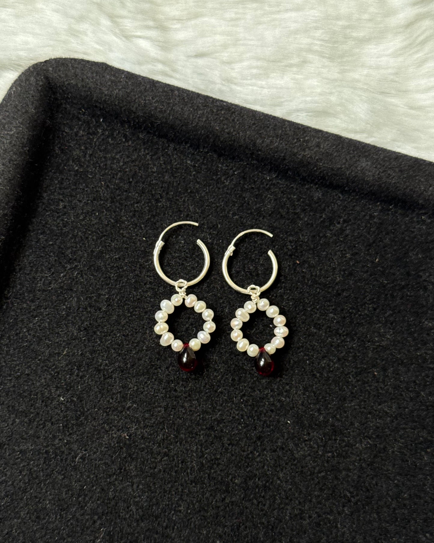 Moncoeur stackable hoop earrings (925)