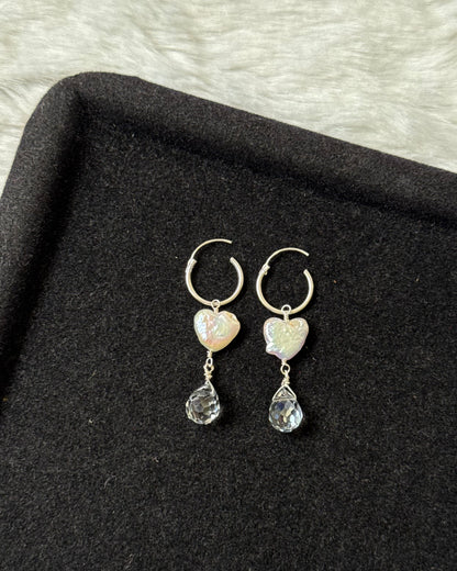 Moncoeur stackable hoop earrings (925)