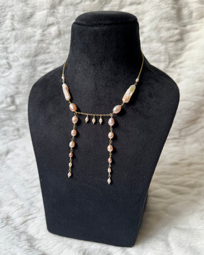 Ballerina gold necklace (925)