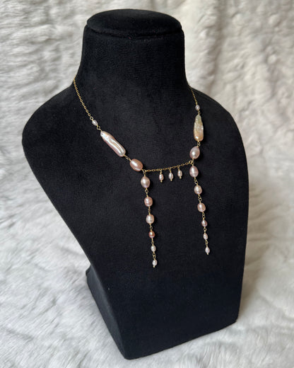 Ballerina gold necklace (925)