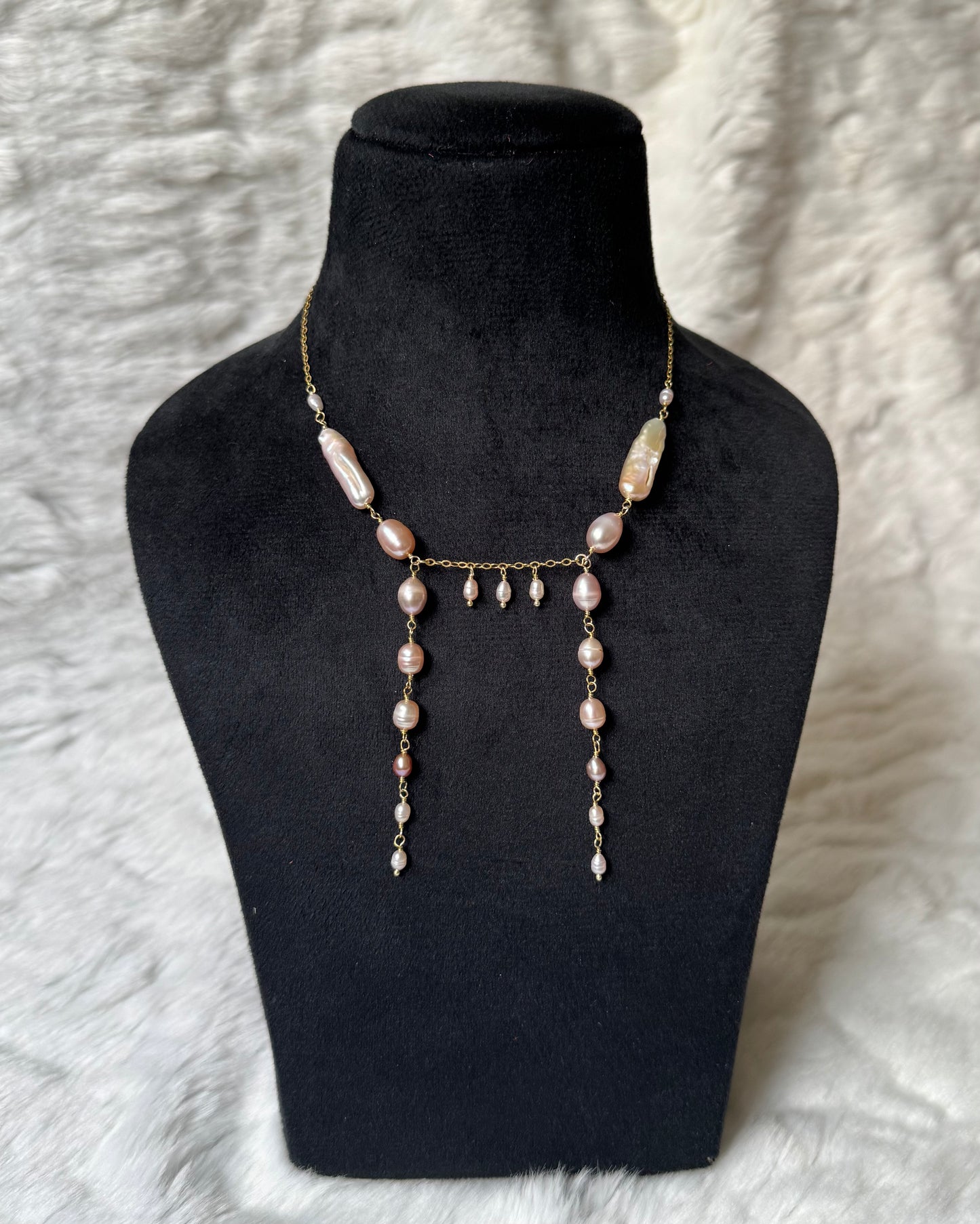 Ballerina gold necklace (925)