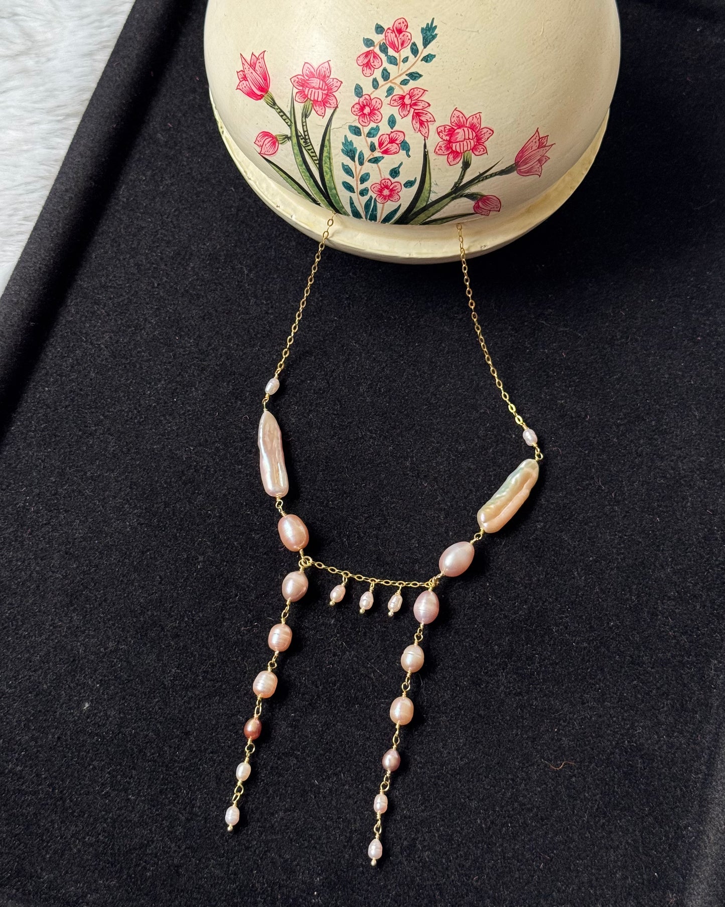 Ballerina gold necklace (925)
